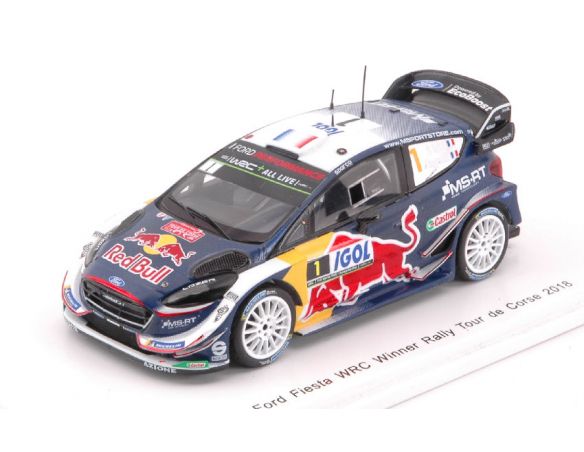 Spark Model S5970 FORD FIESTA WRC N.1 WINNER TOUR DE CORSE 2018 S.OGIER-J.INGRASSIA 1:43 Modellino