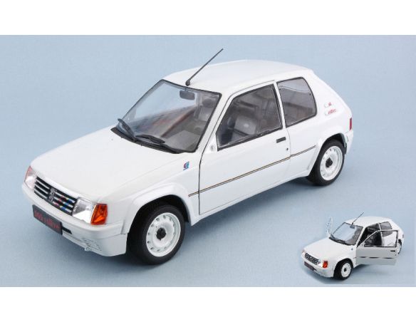 Solido SL1801701 PEUGEOT 205 RALLYE PHASE 1 WHITE 1:18 Modellino