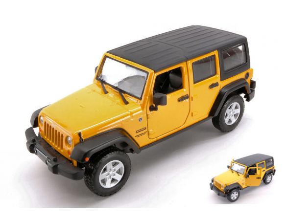 Maisto MI31268Y JEEP WRANGLER UNLIMITED 2015 YELLOW 1:24 Modellino