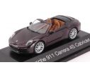 Herpa HP7107 PORSCHE 911 CARRERA 4S CABRIOLET METALLIC DARK BROWN 1:43 Modellino