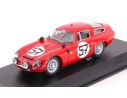 Best Model BT9132-2 ALFA ROMEO TZ1 N.57 13th (1st GT1.6) LM 1964 BUSSINELLO-DESERTI 1:43 Modellino