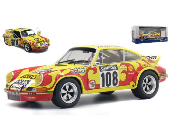 Solido SL1801109 PORSCHE 911 RSR N.108 RALLY TOUR AUTO 1973 C.B. LENA-J.C.MORENAS 1:18 Modellino