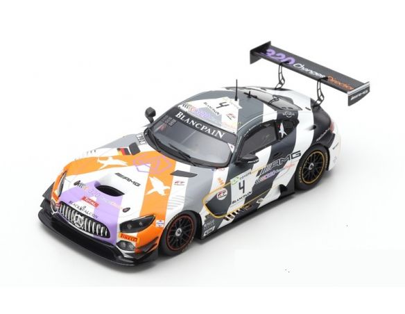 Spark Model SB205 MERCEDES GT3 N.4 5th 24 H SPA 2018 Y.BUURMAN-L.STOLZ-M.ENGEL 1:43 Modellino