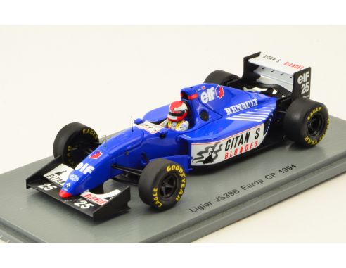 Spark Model S7404 LIGIER JS39B JOHNNY HERBERT 1994 N.25 8th EUROPEAN GP  1:43 Modellino