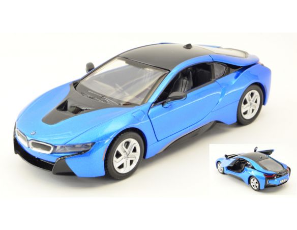 Motormax MTM79359B BMW i8 COUPE 2019 BLUE 1:24 Modellino