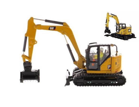 Diecast Master DM85592 CAT309 MINI EXCAVATOR 1:50 Modellino