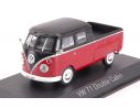 Norev NV840218 VW T1 DOUBLE CABIN 1961 RED & BLACK 1:43 Modellino