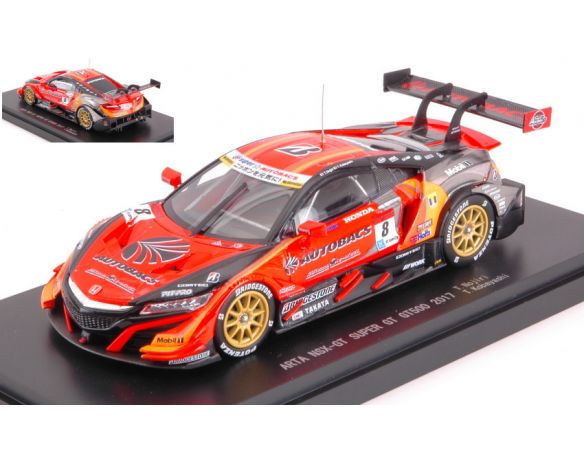 Ebbro EB45516 HONDA NSX-GT N.8 SUPER GT500 2017 T.NOJIRI-T.KOBAYASHI 1:43 Modellino