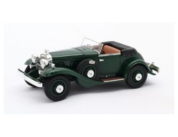 MATRIX SCALE MODELS MX41804-071 STUTZ DV32 SUPER BEARCAT OPEN 1932 GREEN 1:43 Modellino