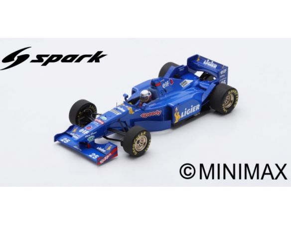 Spark Model S7408 LIGIER JS41 M.BRUNDLE 1995 N.25 3rd BELGIUM GP 1:43 Modellino