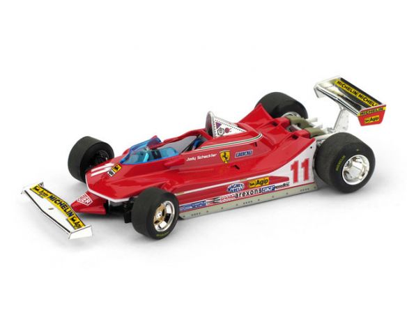 Brumm BM0511-RS FERRARI 312 T4 J.SCHECKTER 1979 N.11 WORLD CHAMPION RUOTE STERZANTI 1:43 Modellino