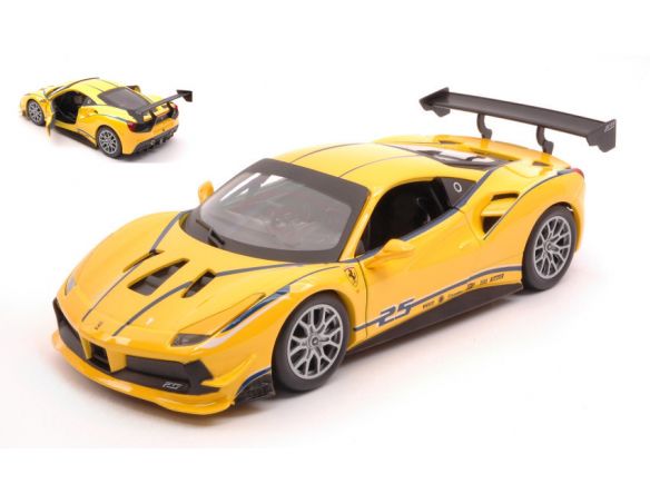 BBURAGO BU26307 FERRARI 488 CHALLENGE N.25 1:24 Modellino