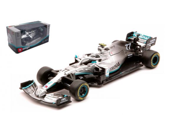 BBURAGO BU38036B MERCEDES F1 W10 EQ POWER VALTTERI BOTTAS 2019 1:43 Modellino