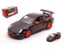 KINSMART KT5352WBK PORSCHE 911 GT3 RS 2010 BLACK/ORANGE cm 12 BOX Modellino