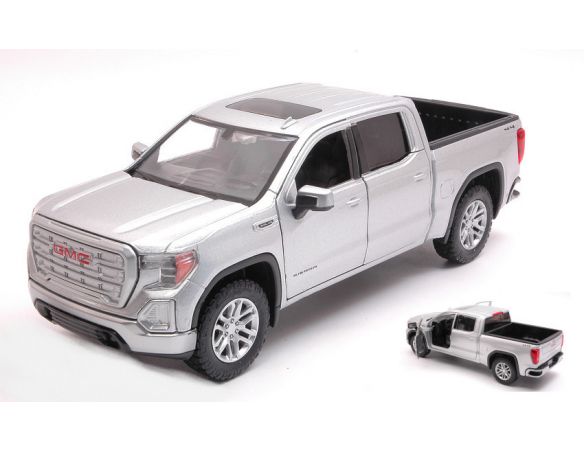 MOTORMAX MTM79361S GMC SIERRA 1500 SLT CREW CAB 2019 SILVER 1:27 Modellino