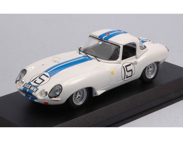 BEST MODEL BT9151-2 JAGUAR E TYPE SPYDER N.15 LM 1963 CUNNINGHAM-GROSSMAN 1:43 Modellino