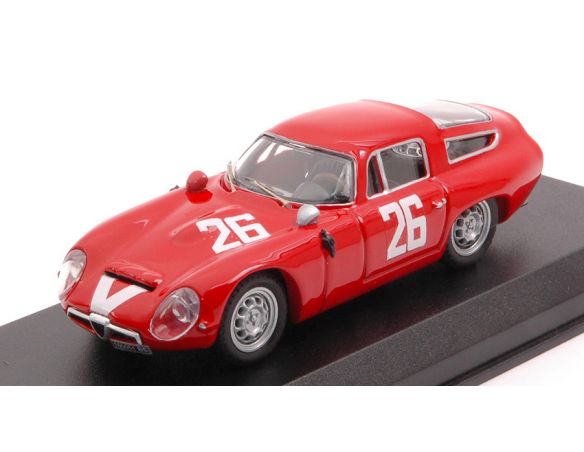 BEST MODEL BT9780 ALFA ROMEO TZ1 N.26 1000 KM MONZA 1965 PIANTA-SALA 1:43 Modellino