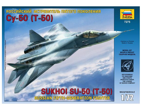 ZVEZDA Z7275 SUKHOI T-50 KIT 1:72 Modellino