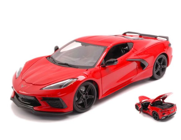 MAISTO MI31447R CHEVROLET CORVETTE STINGRAY 2020 RED 1:18 Modellino