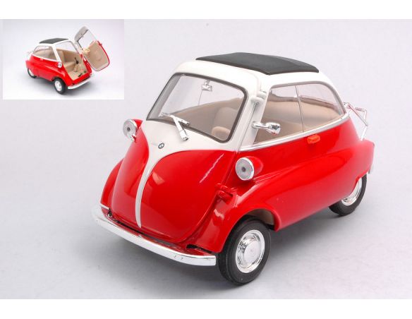 WELLY WE24096R BMW ISETTA 250 RED/WHITE 1:18 Modellino