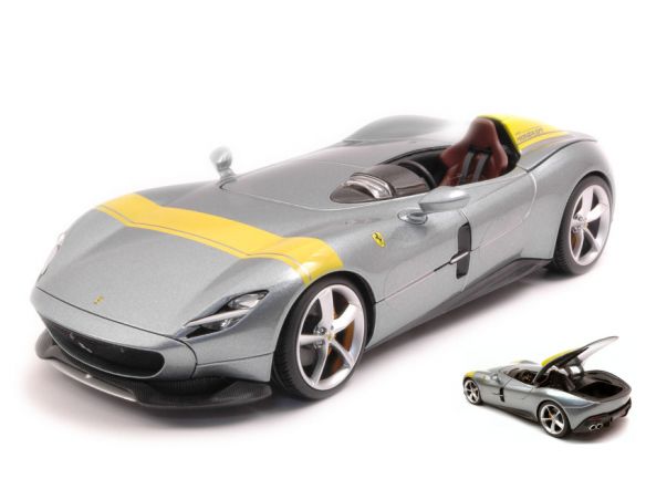 BBURAGO BU16013 FERRARI MONZA SP1 2018 GREY 1:18 Modellino