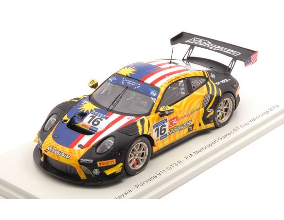 SPARK MODEL S6316 PORSCHE 911 GT3 R N.16 FIA GT VALLELUNGA 2019 A.D'SILVA-W.TAN 1:43 Modellino