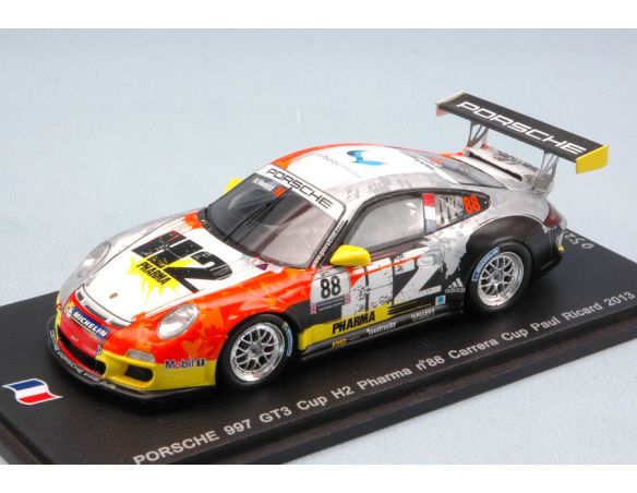 SPARK MODEL SF073 PORSCHE 997 GT3 N.88 CARRERA CUP PAUL RICARD 2013 H.HASSID 1:43 Modellino