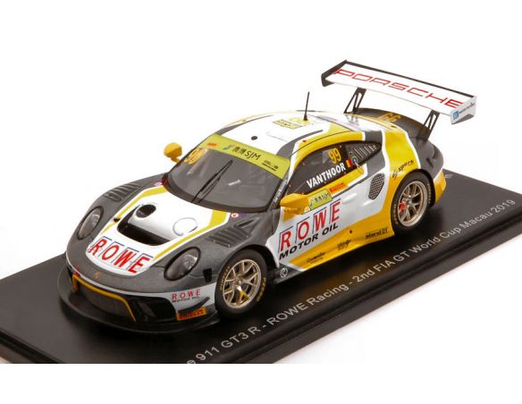 SPARK MODEL SA210 PORSCHE 911 GT3 R N.99 2nd FIA GT WORLD CUP MACAU 2019 L.VANTHOOR 1:43 Modellino