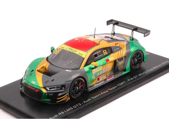 SPARK MODEL SA221 AUDI R8 LMS N.66 FIA GT WORLD CUP MACAU 2019 W.CHEN 1:43 Modellino