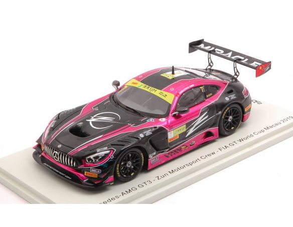 SPARK MODEL SA225 MERCEDES GT3 N.7 FIA GT WORLD CUP MACAU 2019 A.FONG 1:43 Modellino