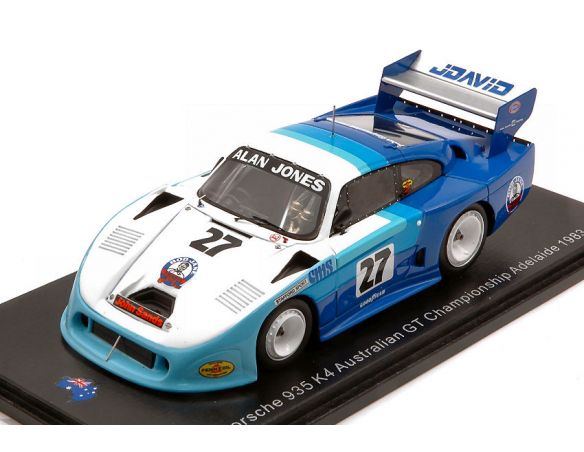 SPARK MODEL AS051 PORSCHE 935 K4 N.27 AUSTRALIAN GT ADELAIDE 1983 ALAN JONES 1:43 Modellino