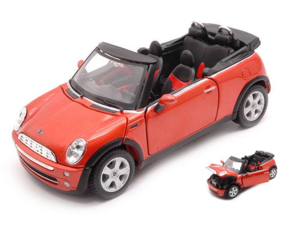 MAISTO MI31998OR MINI COOPER CABRIOLET 2011 ORANGE 1:24 Modellino