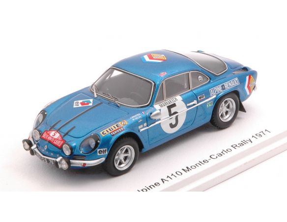 SPARK MODEL S6107 ALPINE A110 N.5 9th MONTE CARLO 1971 J.VINATIER-M.GELIN 1:43 Modellino