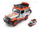 MOTORMAX MTM79658 TOYOTA FJ40 HARD TOP 1974 W/ROOF RACK GULF 1:24 Modellino