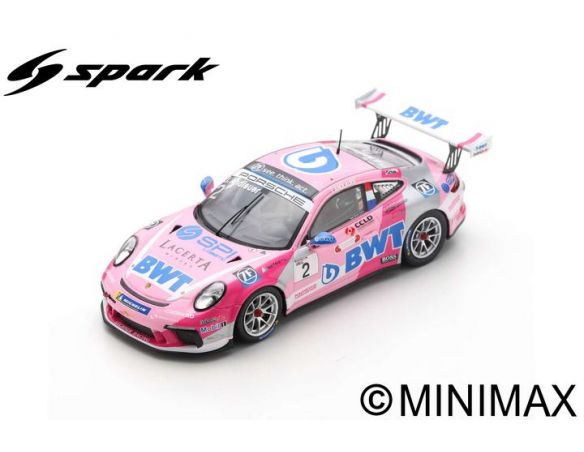 SPARK MODEL SG428 PORSCHE CARRERA CUP DEUTSCHLAND N.2 CHAMPION 2019 J.ANDLAUER 1:43 Modellino