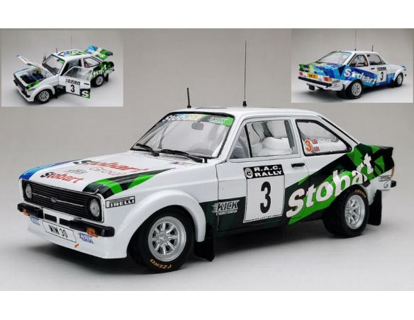 SUNSTAR SS4852 FORD ESCORT MKII RS 1800 N.3 WINNER RAC 2008 WILSON-MILLINGTON 1:18 Modellino