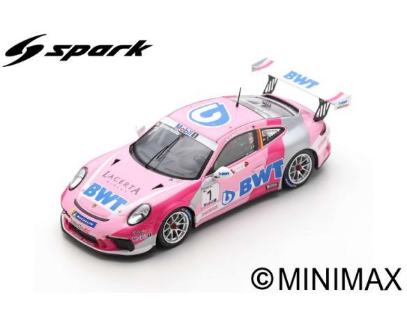 SPARK MODEL S8504 PORSCHE CARRERA CUP N.1 CHAMPION SUPERCUP 2019 MICHAEL AMMERMULLER 1:43 Modellino