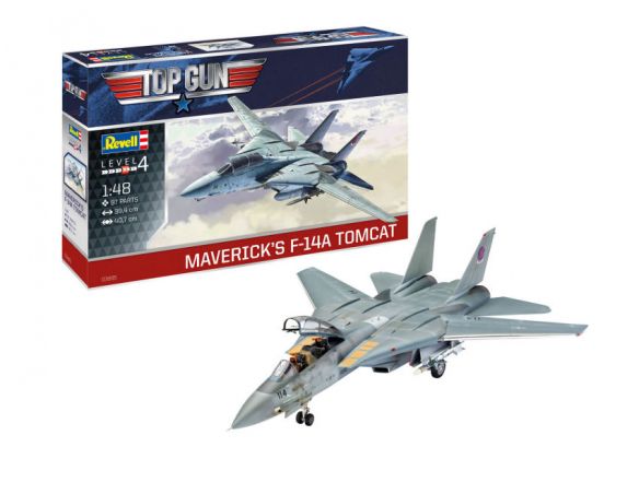 REVELL RV03865 MAVERICK'S F-14A TOMCAT TOP GUN MOVIE KIT 1:48 Modellino