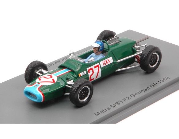 SPARK MODEL S4309 MATRA MS5 JACKY ICKX 1966 N.27 F2 GERMAN GP 1:43 Modellino