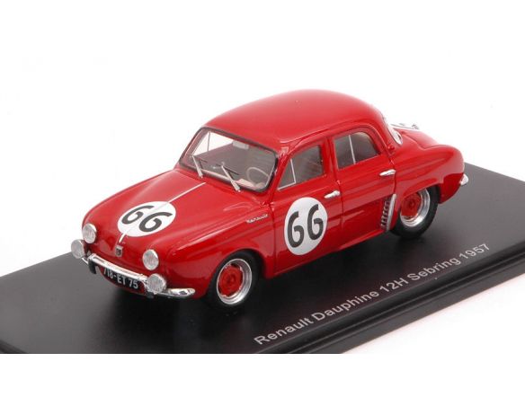 SPARK MODEL S5220 RENAULT DAUPHINE N.66 37th 12 H SEBRING 1957 P.FRERE-J.LUCAS 1:43 Modellino