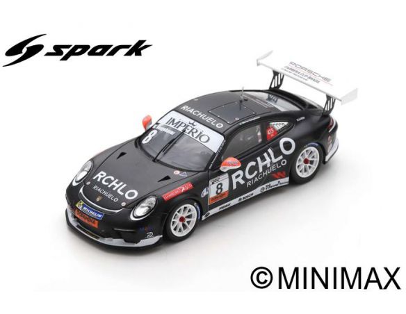 SPARK MODEL S8502 PORSCHE 911 GT3 CUP N.8 CARRERA CUP BRAZIL 2018 W.NEUGEBAUER 1:43 Modellino