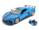 MAISTO MI31455B CHEVROLET CORVETTE STINGRAY (HIGH WING) 2020 BLUE 1:18 Modellino