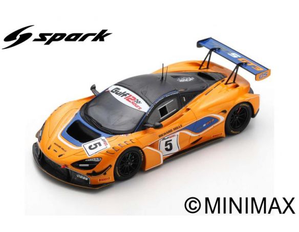 SPARK MODEL S9200 MC LAREN 720S GT3 N.5 8th GULF 12 H 2018 BARNICOAT-PARENTE-GISB.1:43 Modellino