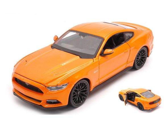 MAISTO MI31508O FORD MUSTANG GT 2015 ORANGE 1:24 Modellino