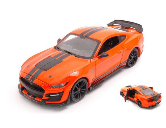 MAISTO MI31532O FORD MUSTANG SHELBY GT500 2020 ORANGE 1:24 Modellino