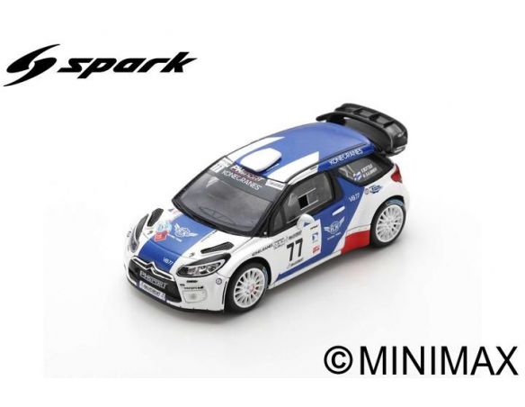 SPARK MODEL SF170 CITROEN DS3 WRC N.77 WINNER R.COTE D'AZUR 2019 V.BOTTAS-M.SALMINEM 1:43 Modellino