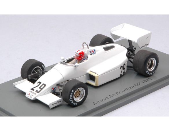 SPARK MODEL S5778 ARROWS A6 MARC SURER 1983 N.29 BRAZILIAN GP 1:43 Modellino