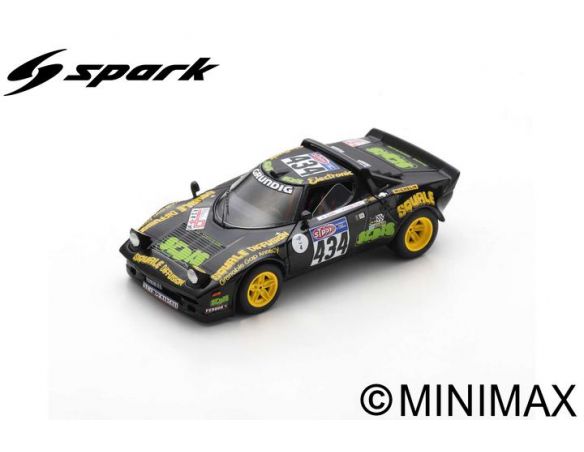 SPARK MODEL S9088 LANCIA STRATOS HF N.434 TOUR DE FRANCE 1976 BRUNO SABY-F.CONCONI 1:43 Modellino