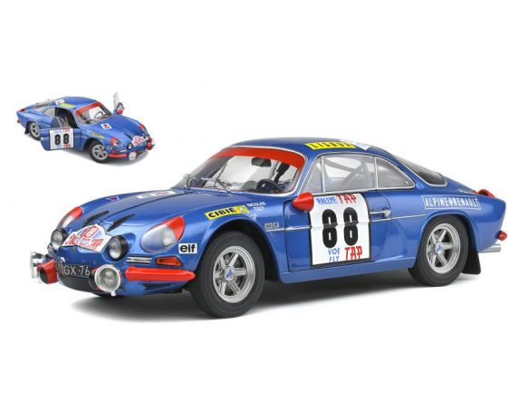 SOLIDO SL1804202 ALPINE A110 1600S N.88 RALLY PORTUGAL 1969 J.P.NICOLAS-J.TODT 1:18 Modellino