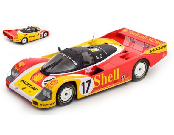 NOREV NV187413 PORSCHE 962 C SHELL N.17 LM 1988 LUDWIG-STUCK-BELL 1:18 Modellino